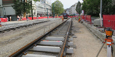 STRABAG Rail - Bereich Straßenbahngleisbau