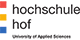 Logo von Hochschule für angewandte Wissenschaften Hof